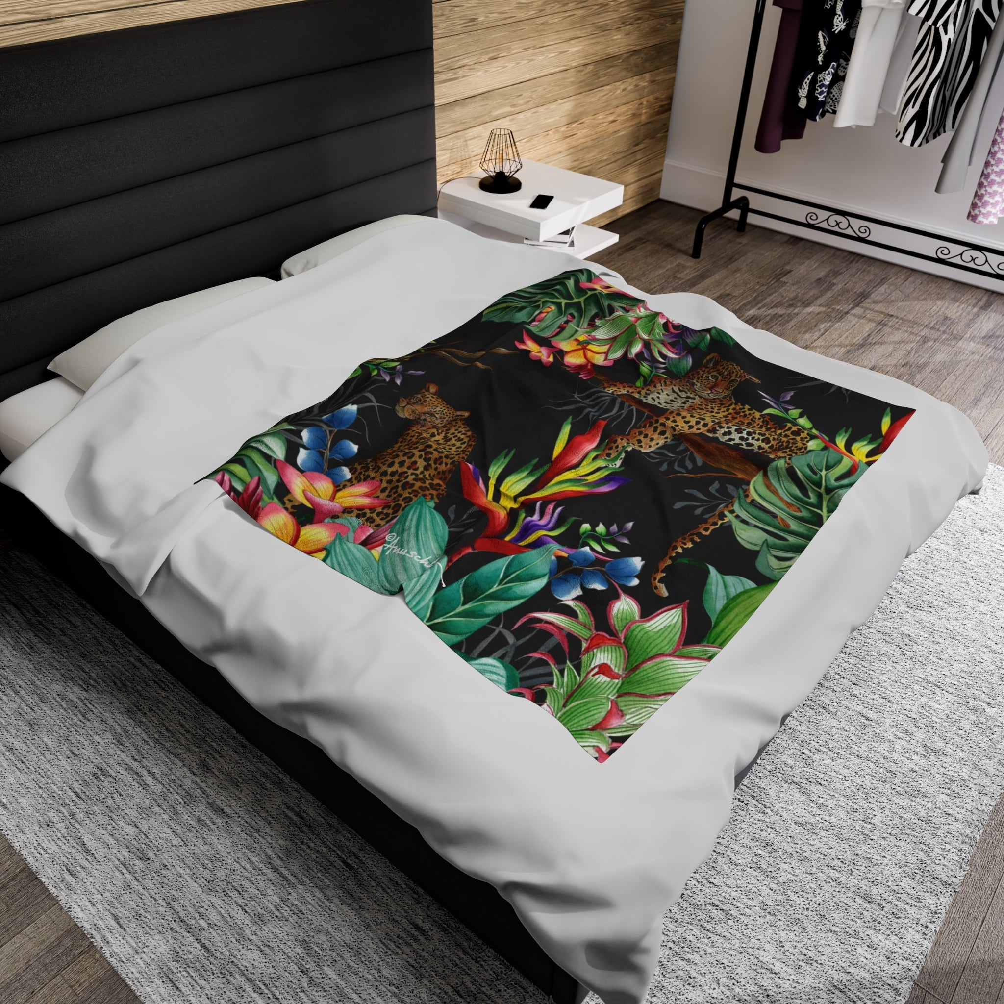 Jungle Queen Velveteen Plush Blanket