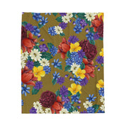 Dreamy Floral Velveteen Plush Blanket