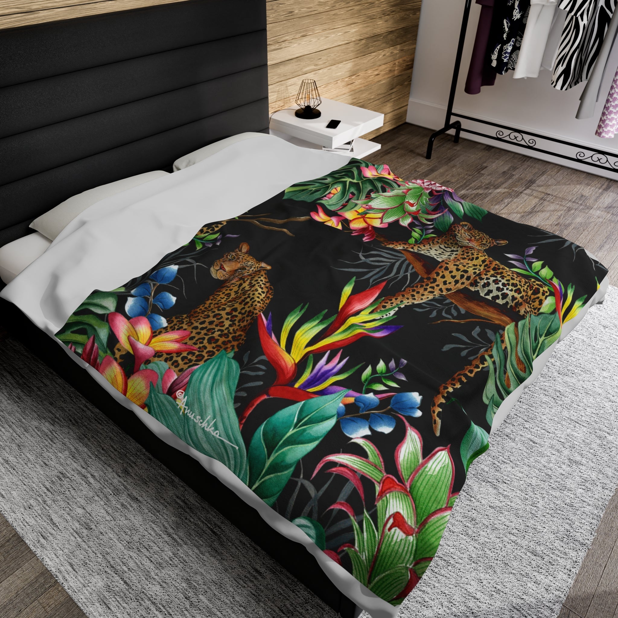 Jungle Queen Velveteen Plush Blanket