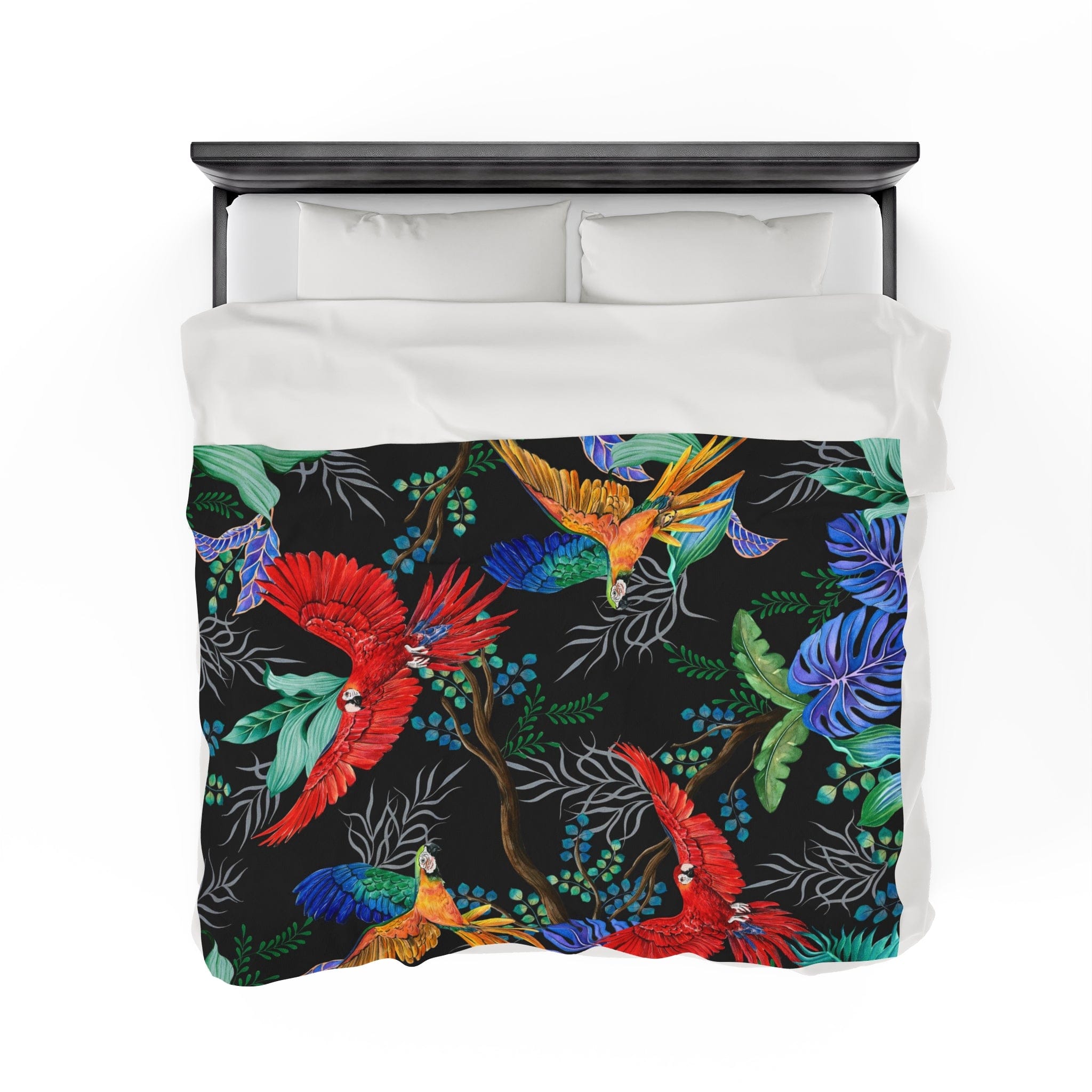 Rainforest Beauties Velveteen Plush Blanket