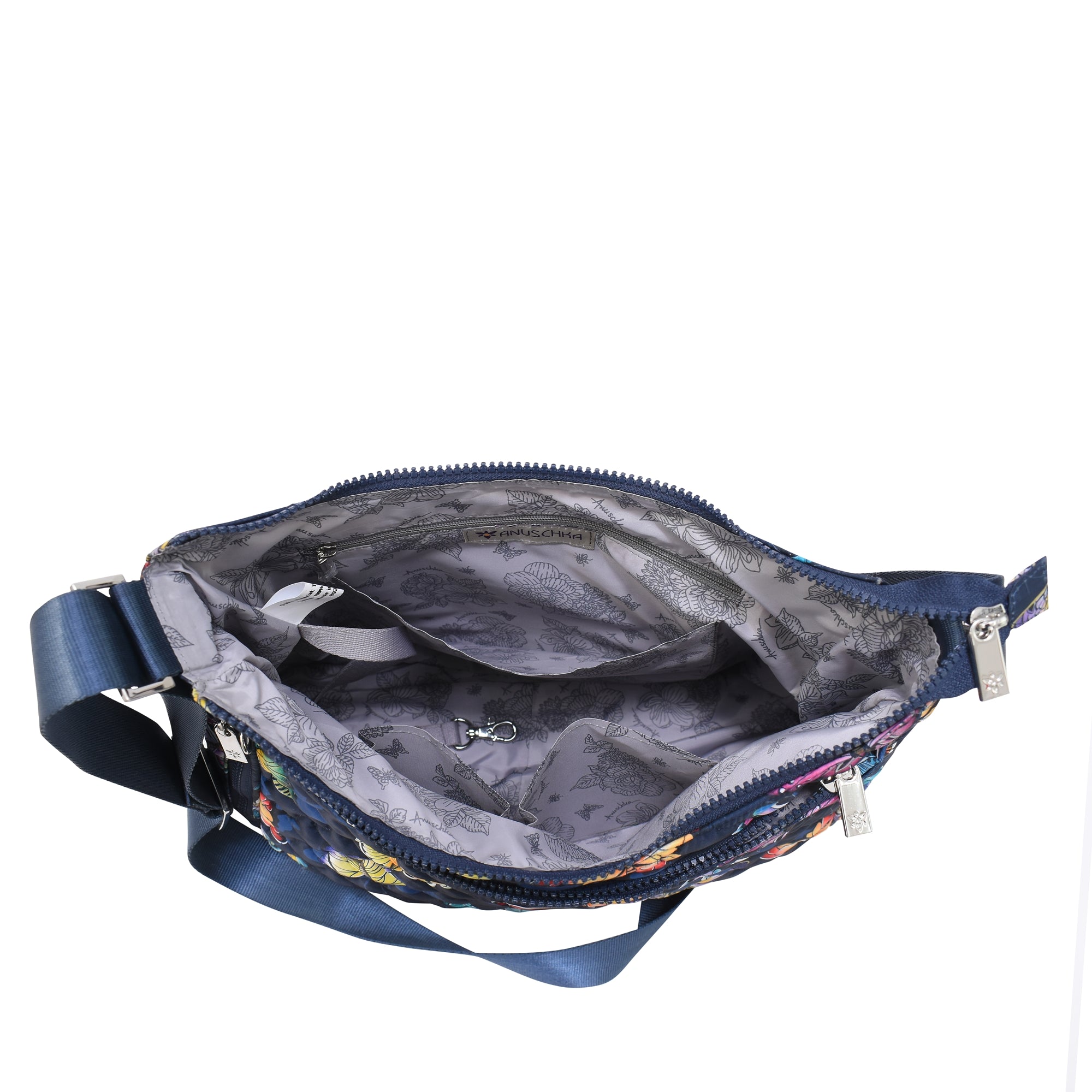 Wanderlust Quilted Fabric Hobo-16011