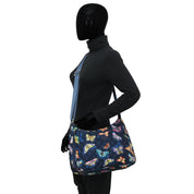 Wanderlust Quilted Fabric Hobo-16011