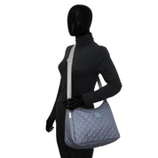 Wanderlust Quilted Fabric Hobo-16011