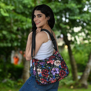 Wanderlust Quilted Fabric Hobo-16011