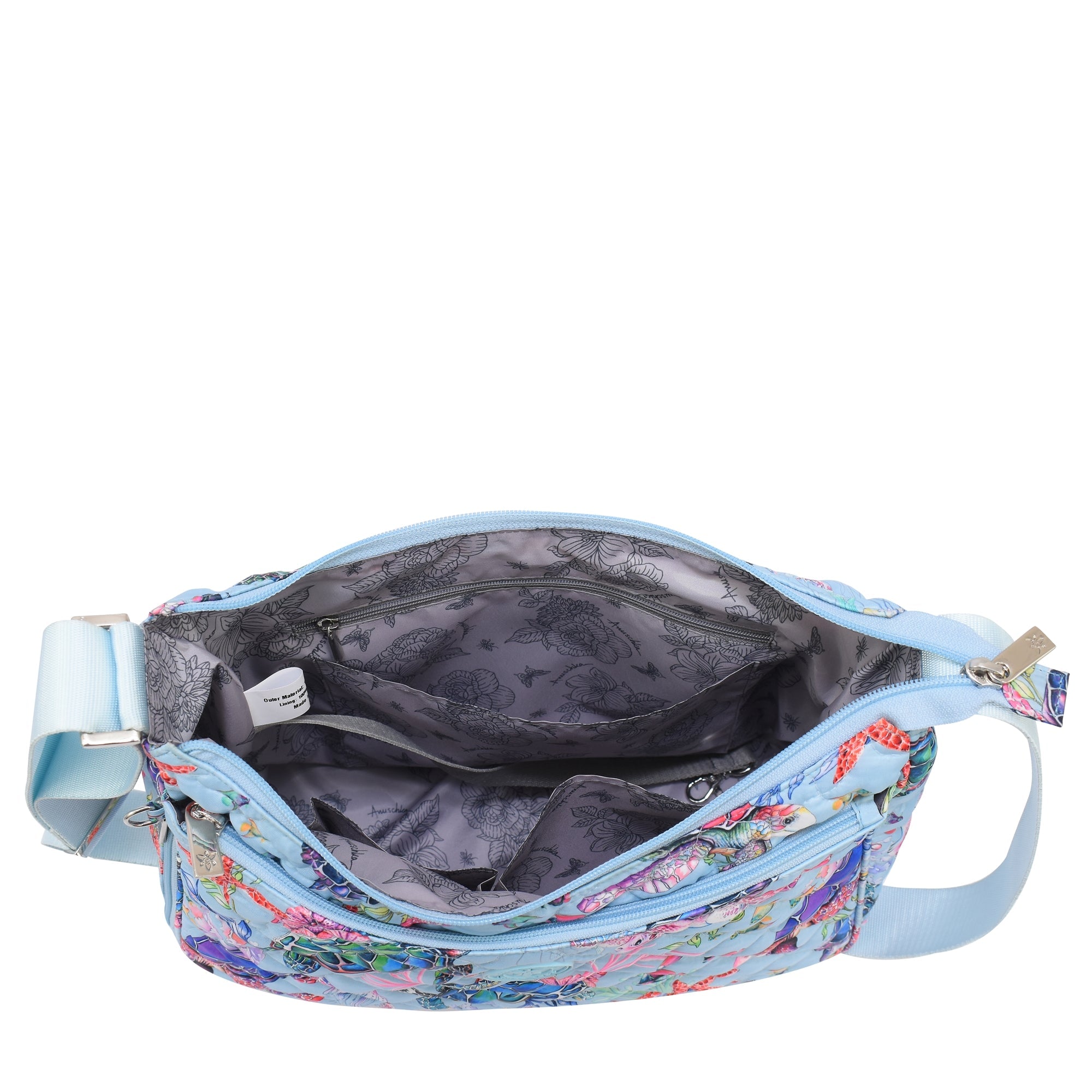 Wanderlust Quilted Fabric Hobo-16011