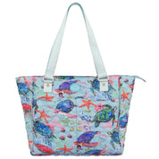 Wanderlust Quilted Fabric Tote Bag-16014