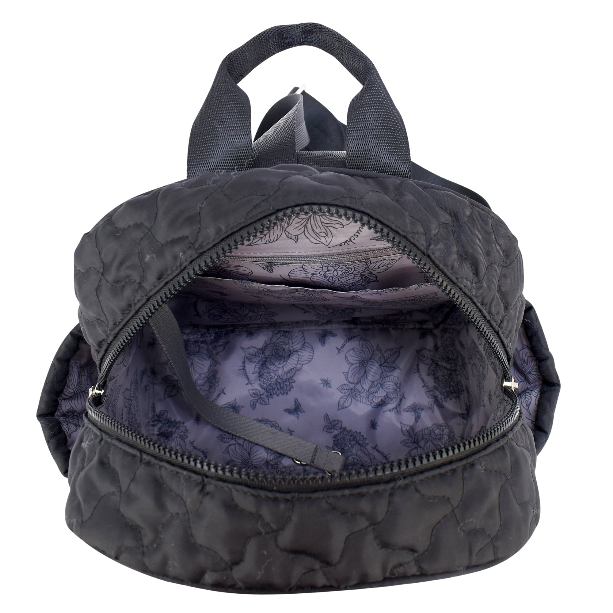 Wanderlust Quilted Fabric Backpack-16015