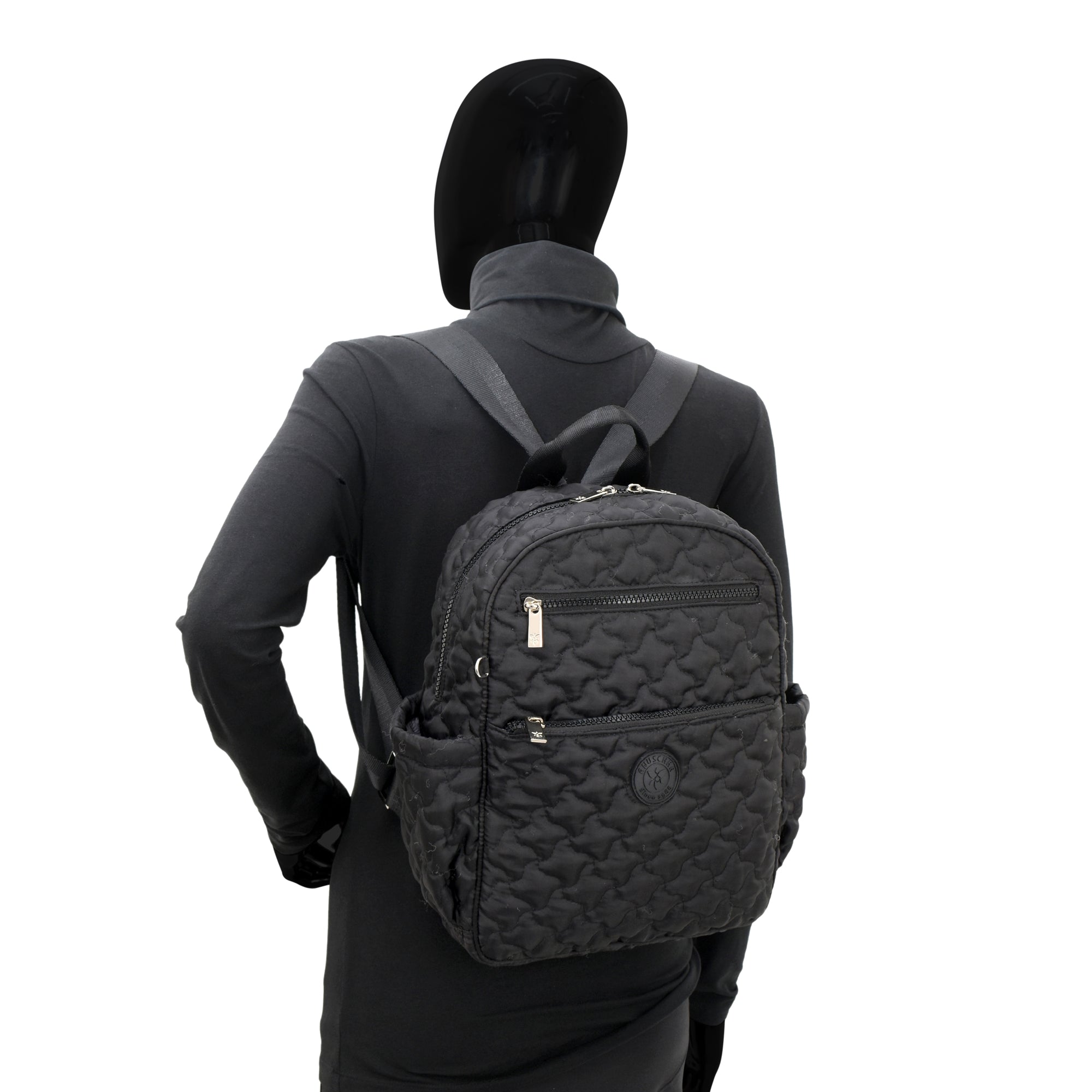 Wanderlust Quilted Fabric Backpack-16015