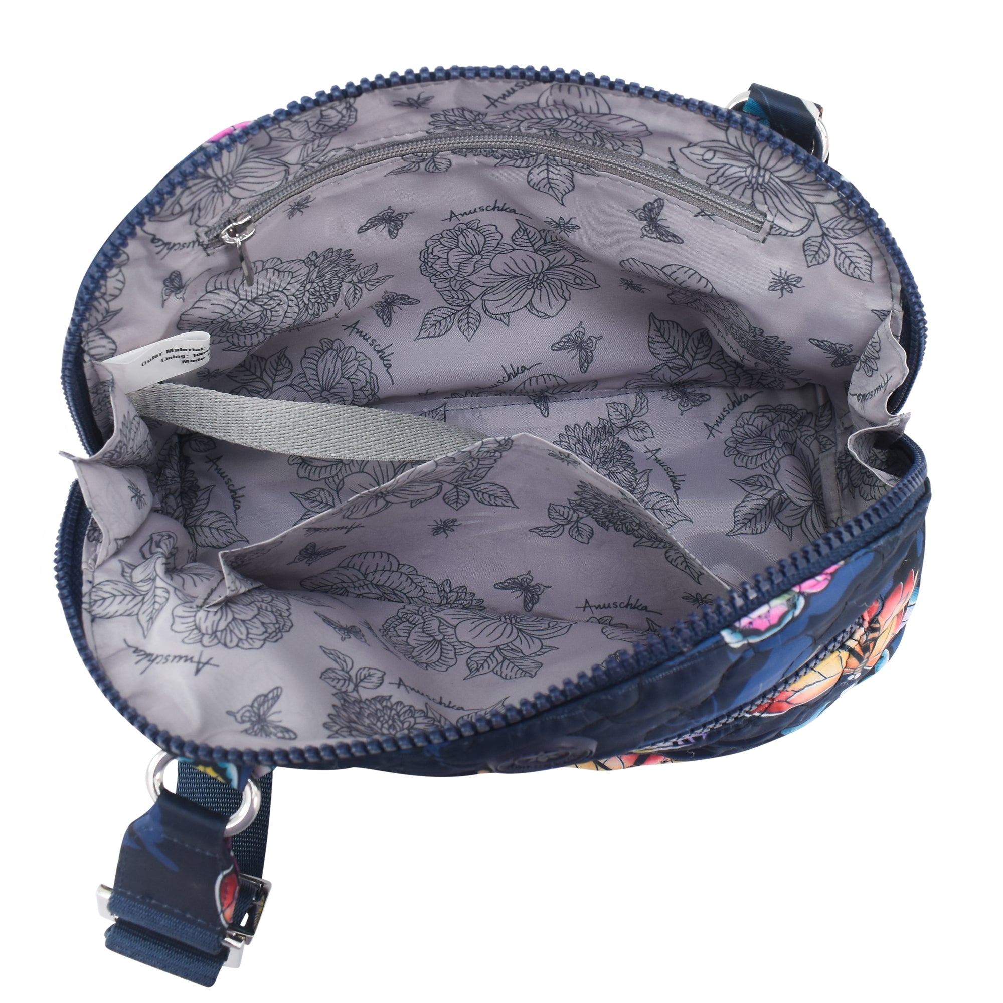 Wanderlust Quilted Fabric Dome Crossbody-16017