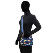 Wanderlust Quilted Fabric Dome Crossbody-16017