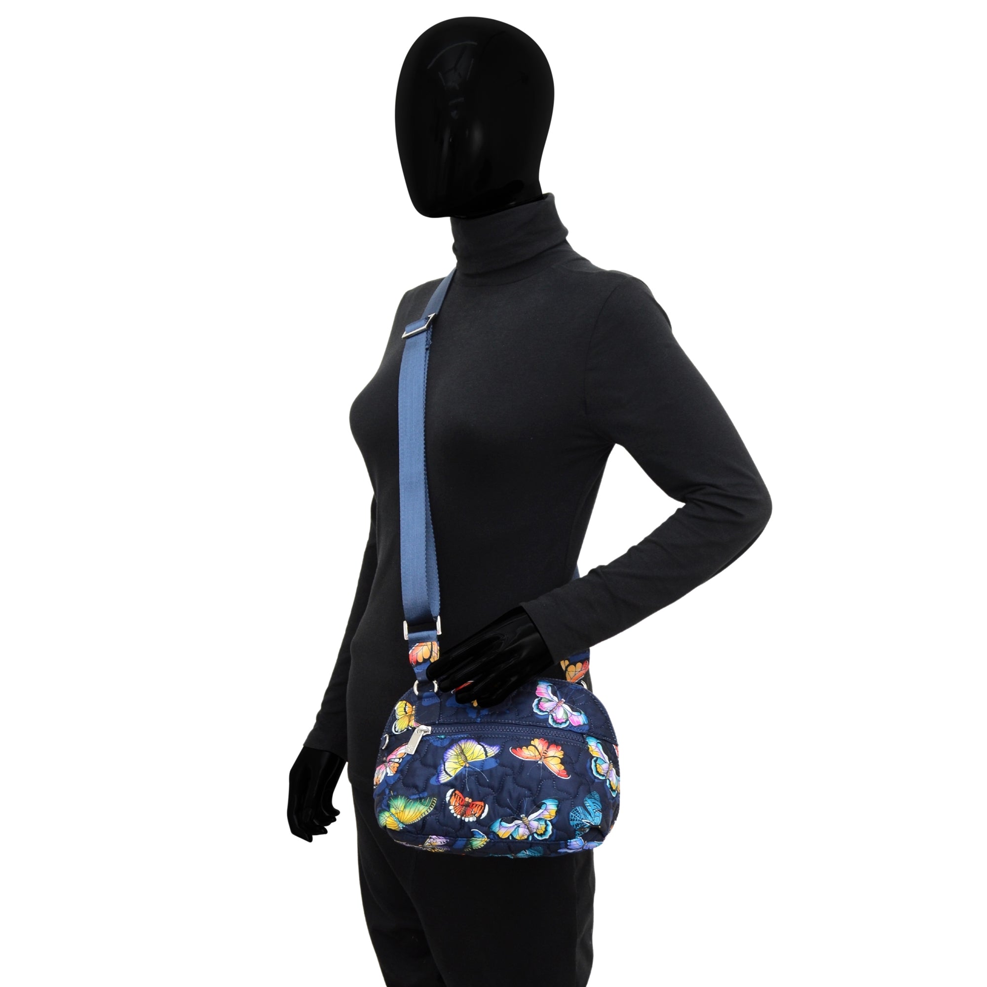 Wanderlust Quilted Fabric Dome Crossbody-16017