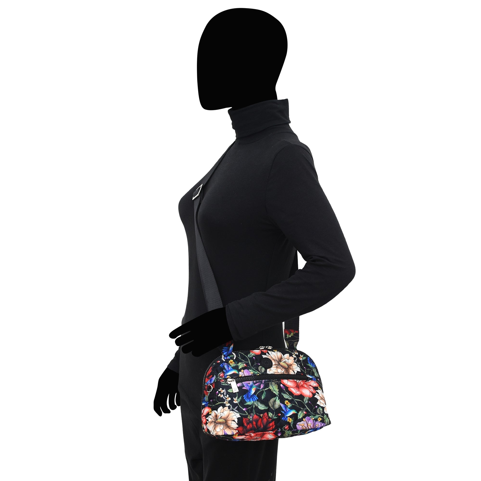 Wanderlust Quilted Fabric Dome Crossbody-16017