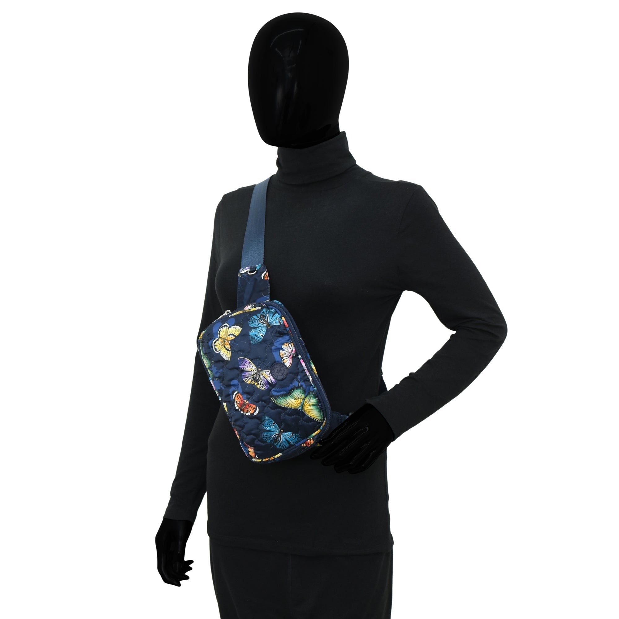 Wanderlust Quilted Fabric Fanny Pack-16018