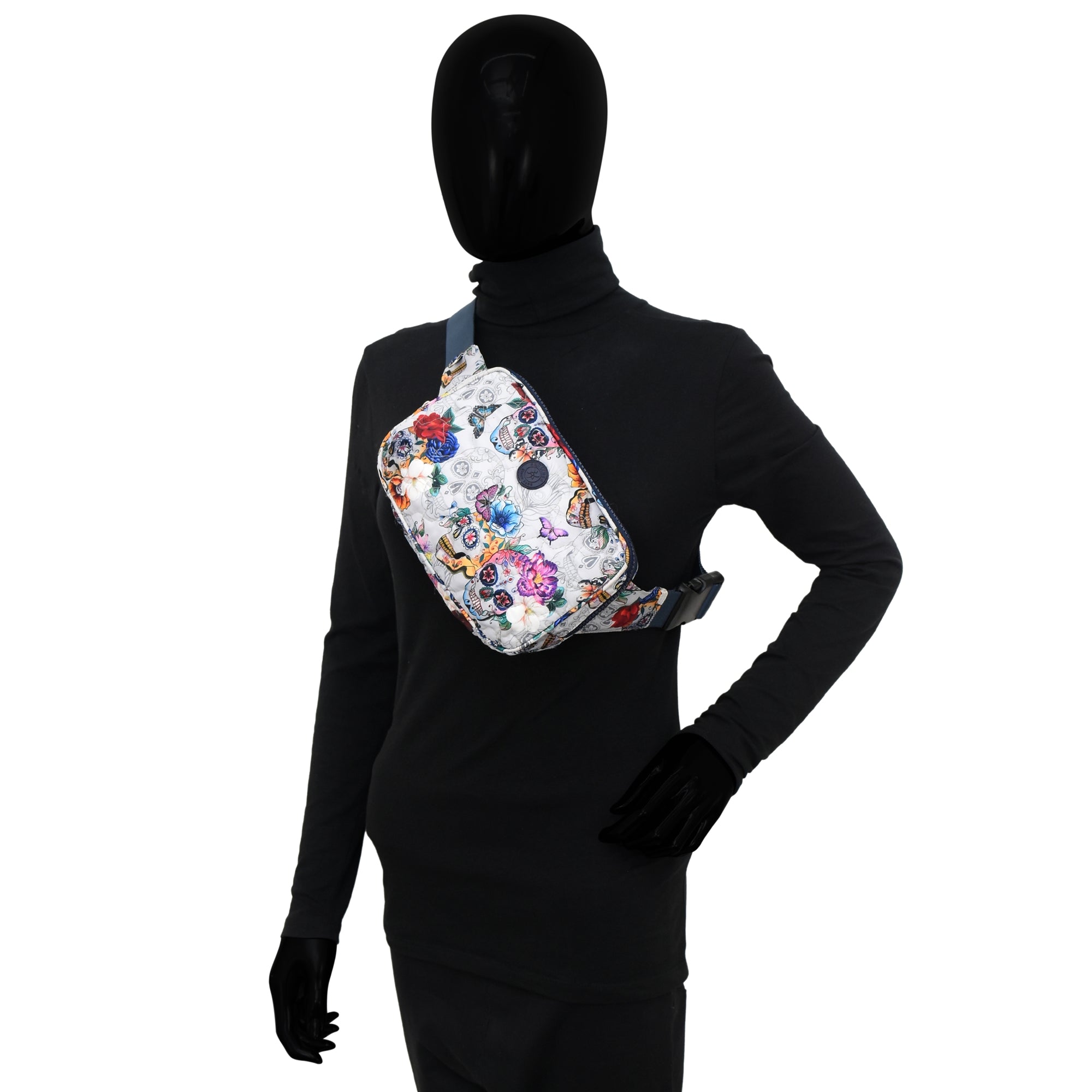 Wanderlust Quilted Fabric Fanny Pack-16018