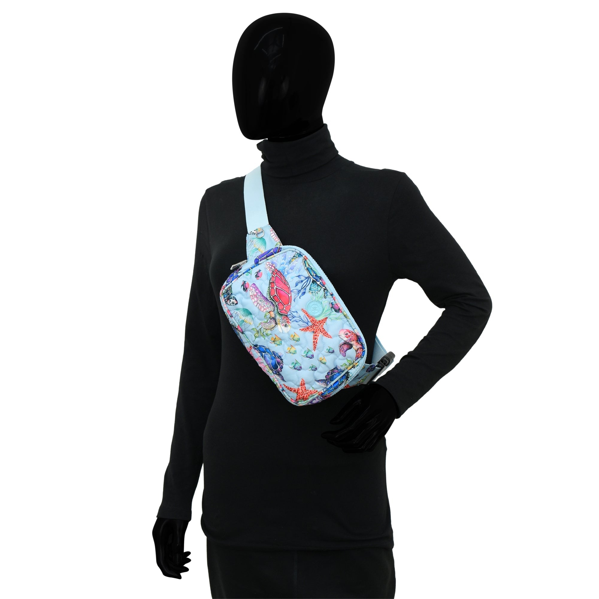 Wanderlust Quilted Fabric Fanny Pack-16018