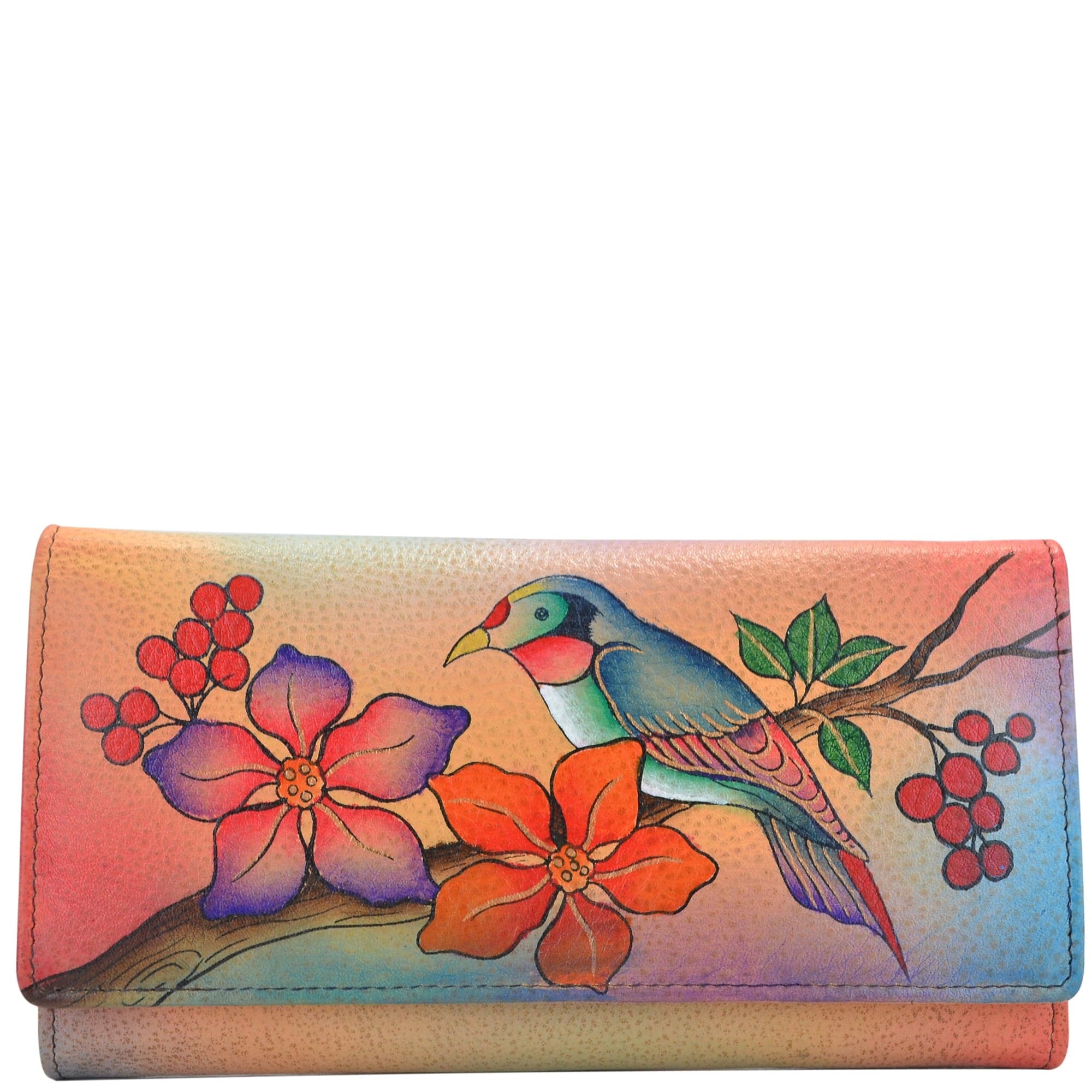 Bird on a Branch Checkbook Clutch Wallet - 1701