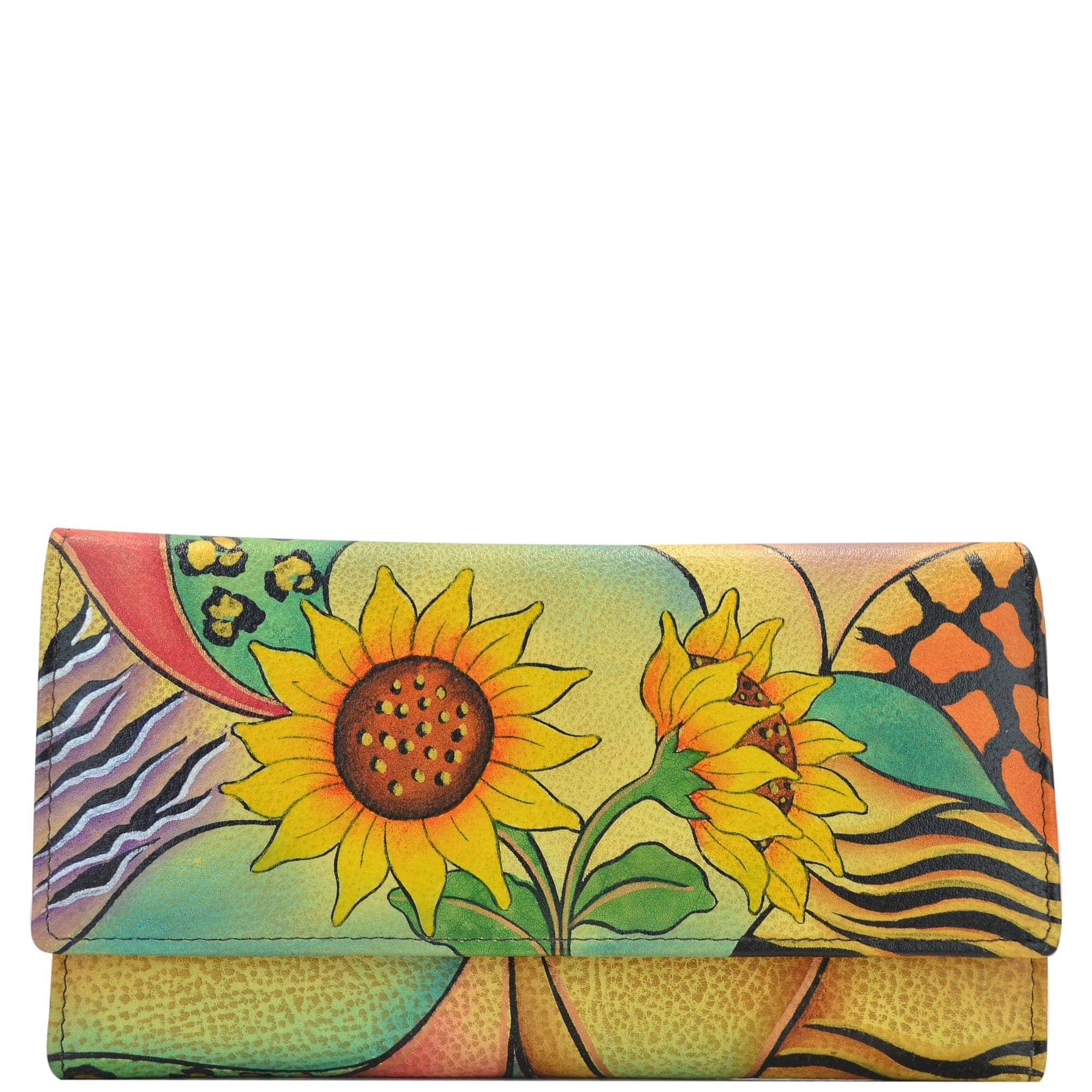 Sunflower Safari Checkbook Clutch Wallet - 1701