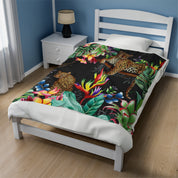 Jungle Queen Velveteen Plush Blanket