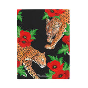Enigmatic Leopard Velveteen Plush Blanket