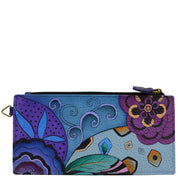Tribal Potpourri Eggplant Organizer Wallet - 1713