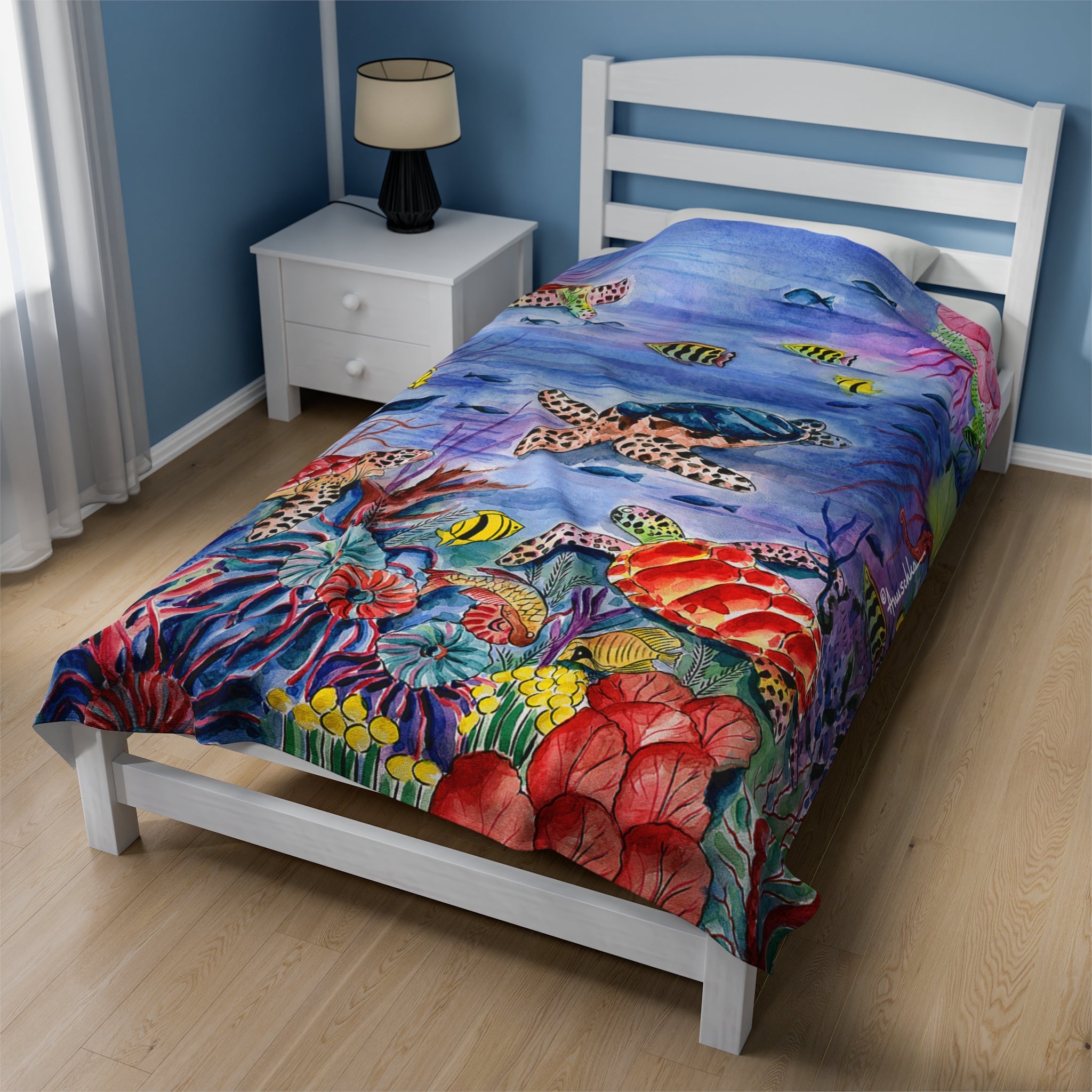 Ocean Treasures Velveteen Plush Blanket