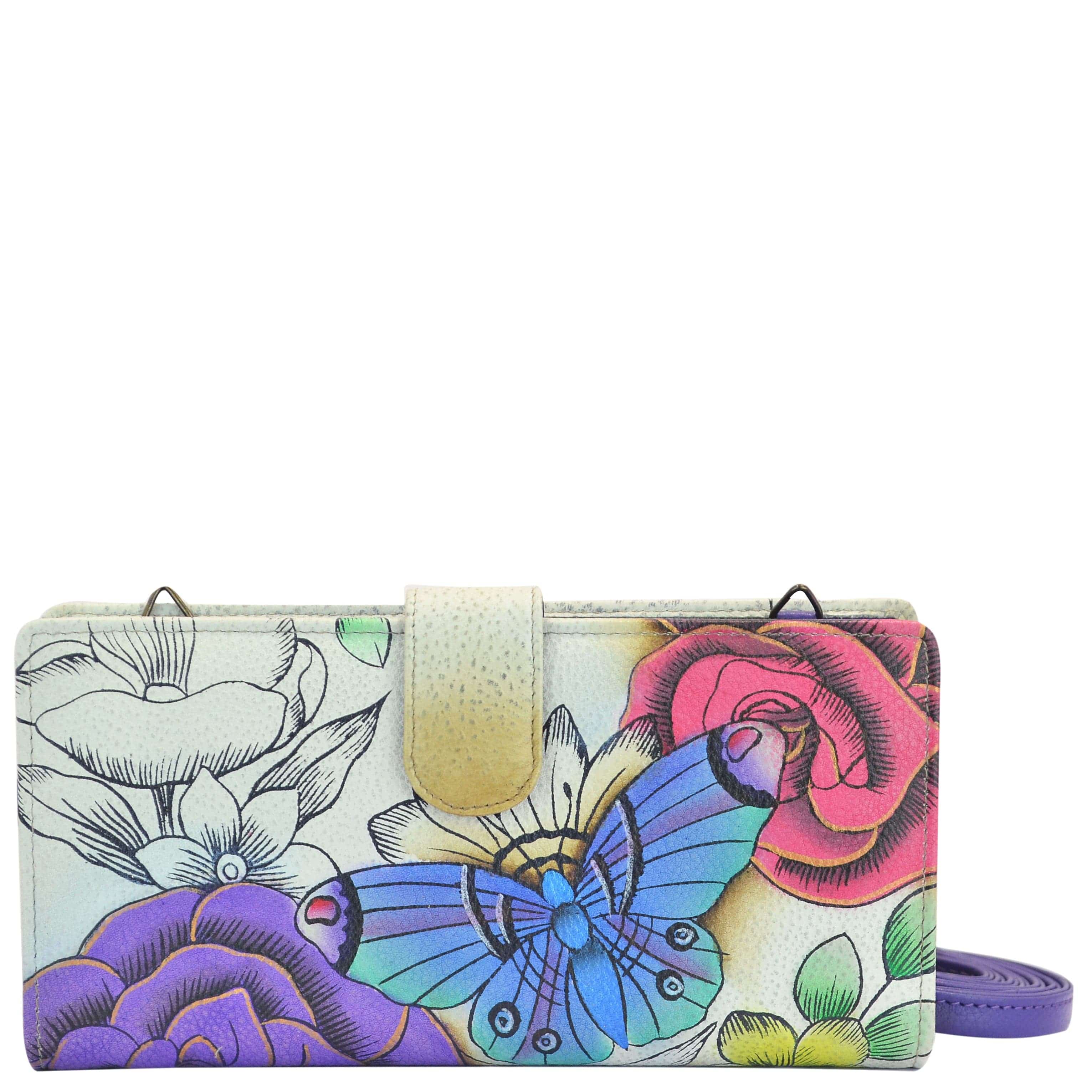 Floral Paradise Bi-Fold Wallet With Strap - 1856