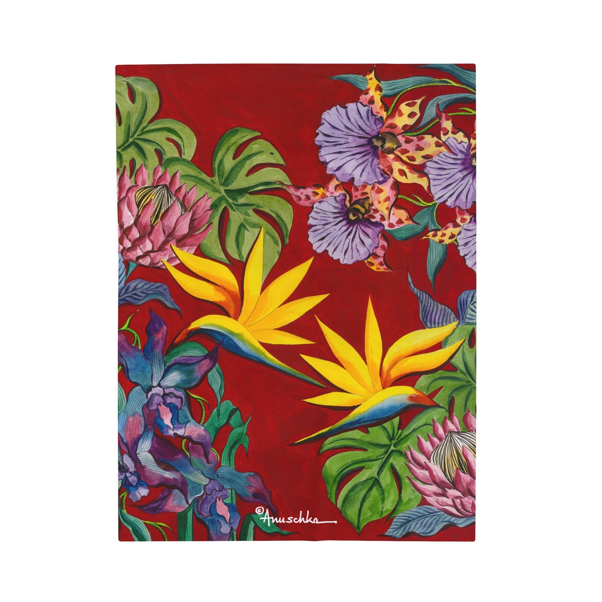 Island Escape Velveteen Plush Blanket