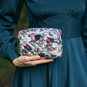 Wanderlust Quilted Fabric Organizer Pouch (Small)-18002