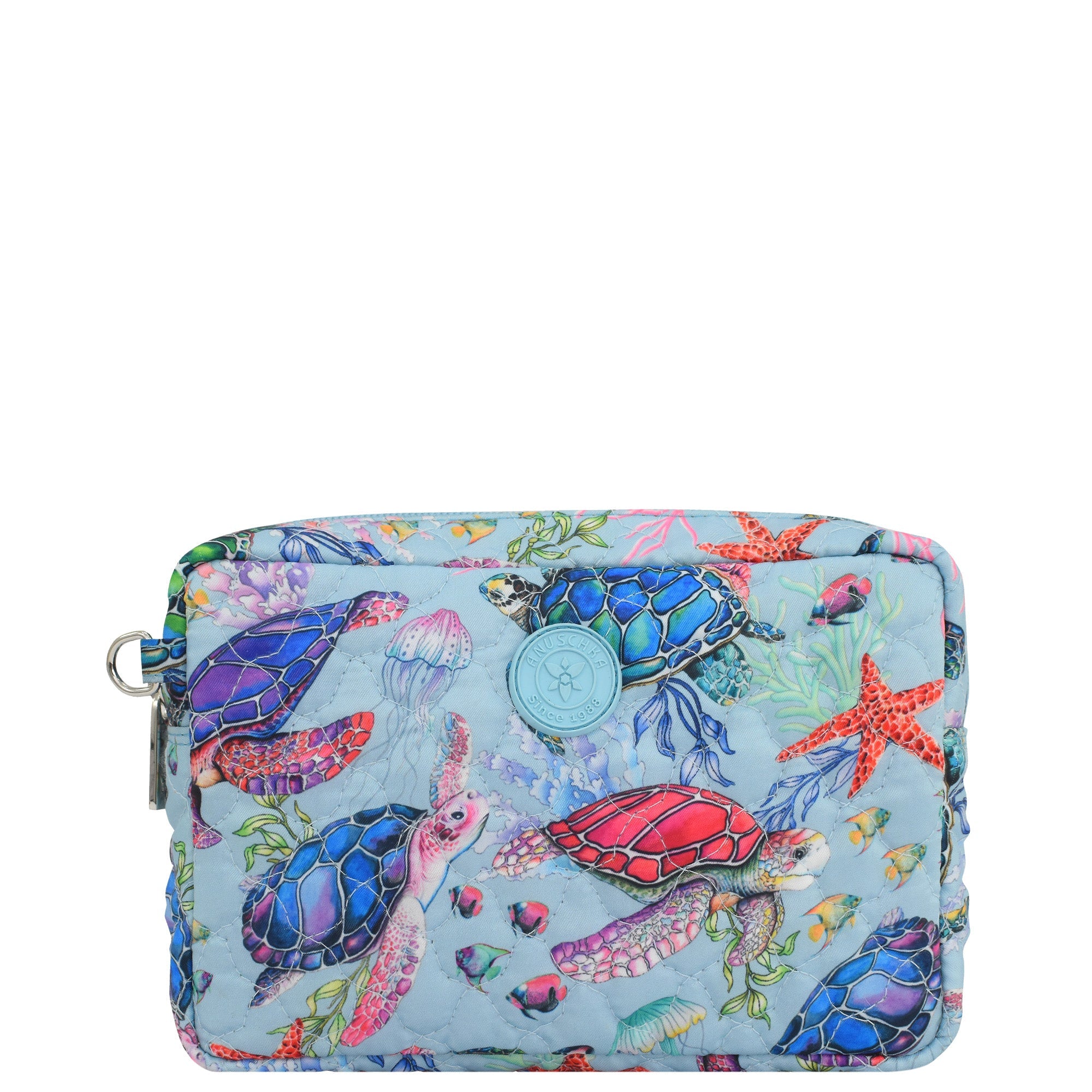 Wanderlust Quilted Fabric Organizer Pouch (Small)-18002