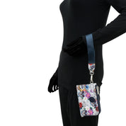 Wanderlust Quilted Fabric Double Zip Wristlet-18003