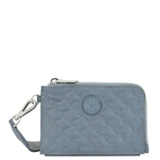 Wanderlust Quilted Fabric Double Zip Wristlet-18003