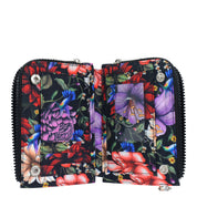 Wanderlust Quilted Fabric Double Zip Wristlet-18003