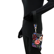 Wanderlust Quilted Fabric Double Zip Wristlet-18003