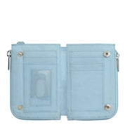 Wanderlust Quilted Fabric Double Zip Wristlet-18003