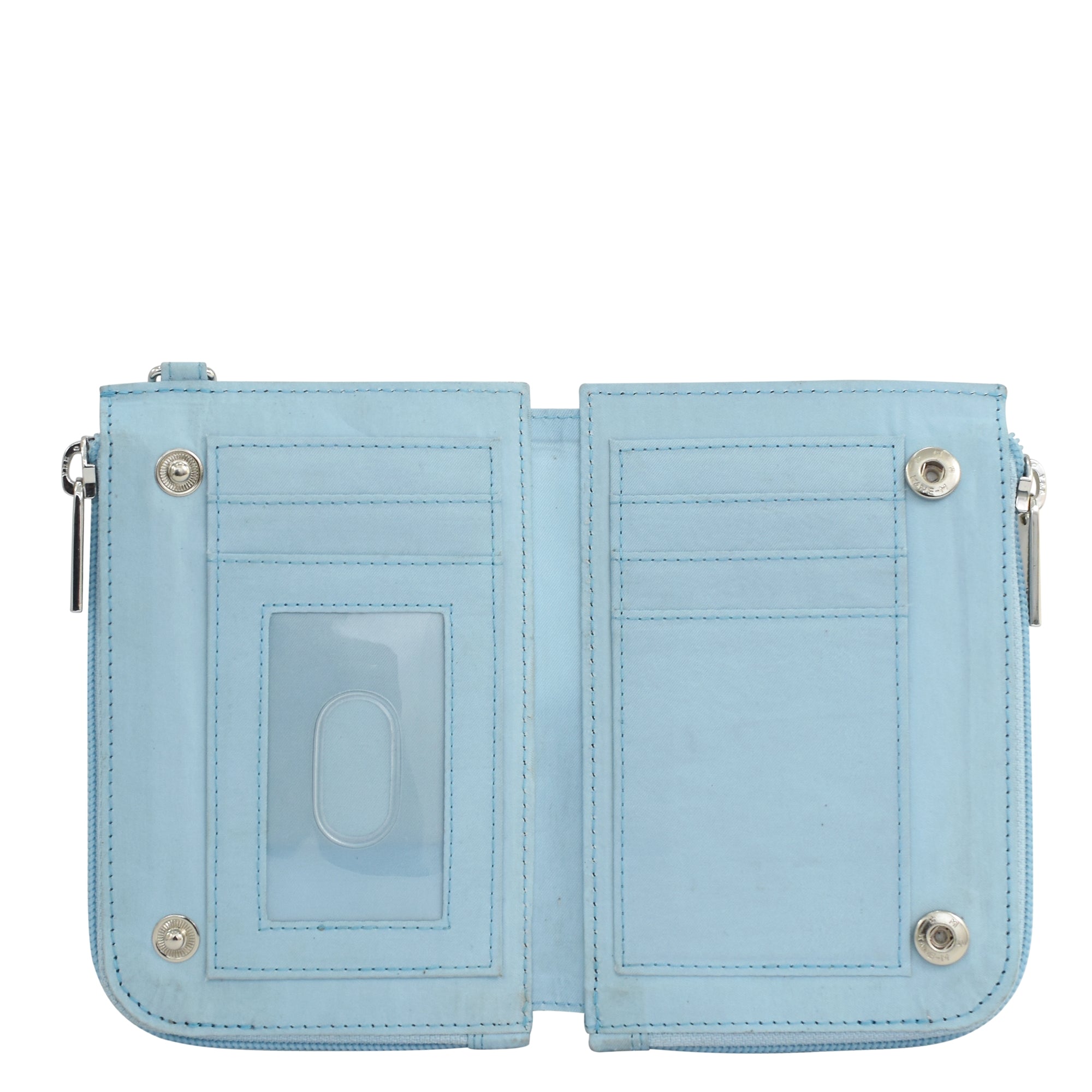 Wanderlust Quilted Fabric Double Zip Wristlet-18003