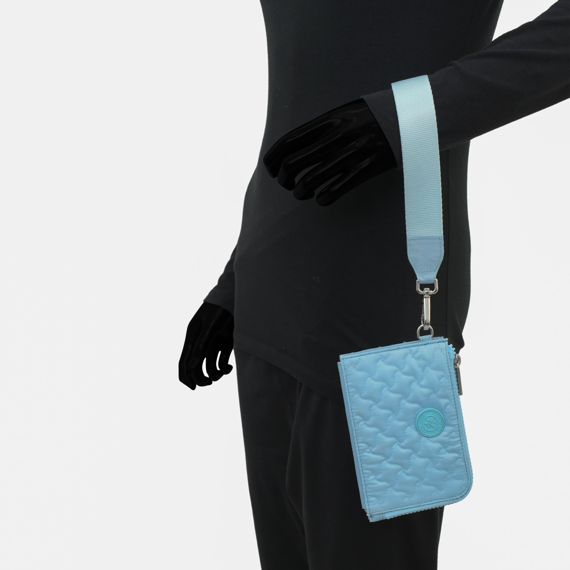 Wanderlust Quilted Fabric Double Zip Wristlet-18003