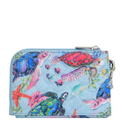 Wanderlust Quilted Fabric Double Zip Wristlet-18003