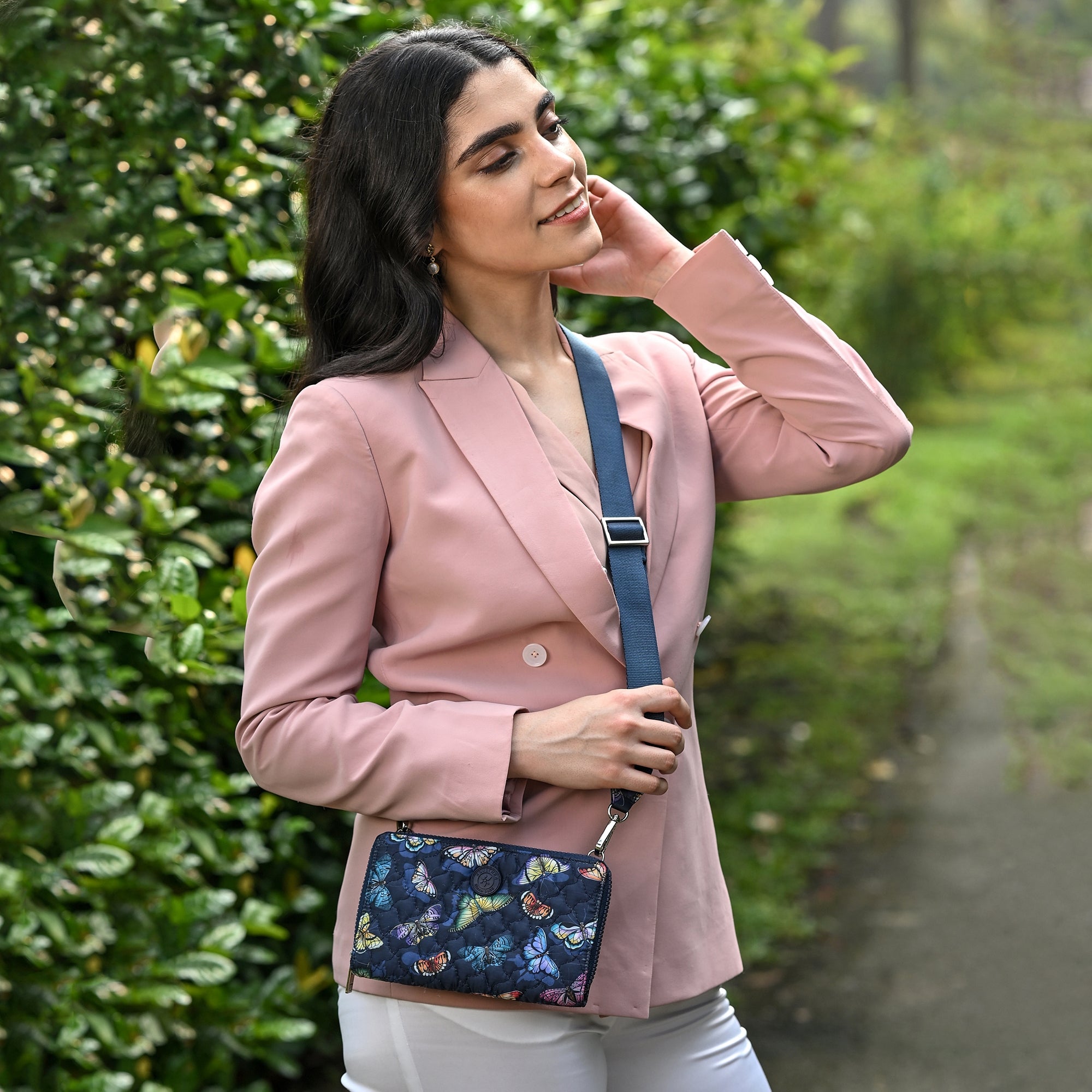 Wanderlust Quilted Fabric Organizer Crossbody-18004