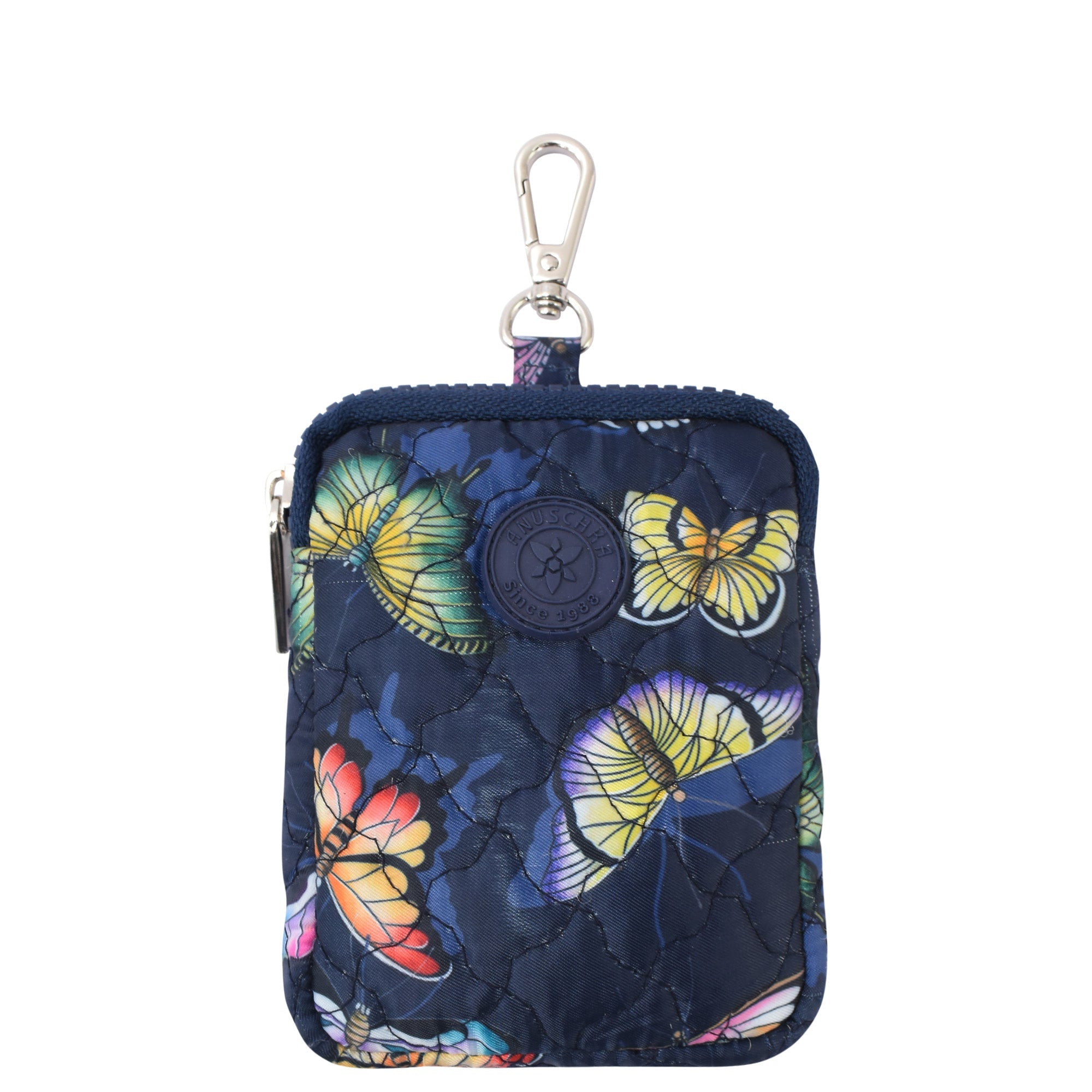 Wanderlust Quilted Fabric Mini Travel Pouch-18005