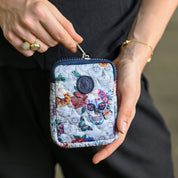 Wanderlust Quilted Fabric Mini Travel Pouch-18005