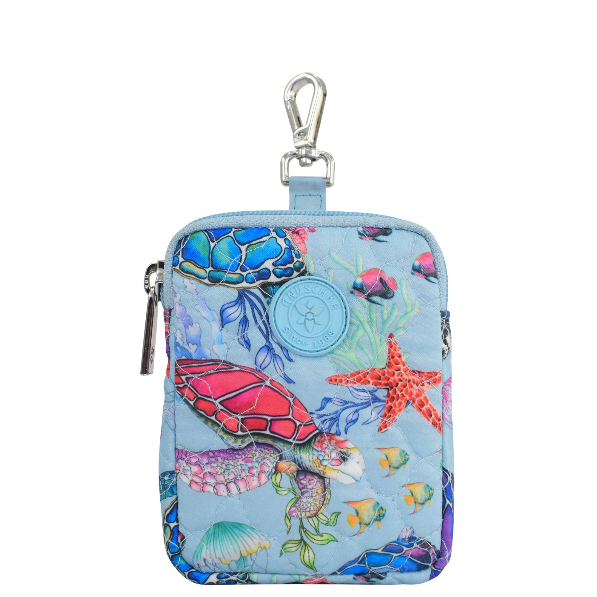 Wanderlust Quilted Fabric Mini Travel Pouch-18005