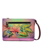 Tropical Bouquet Organizer Wallet On a String - 1834