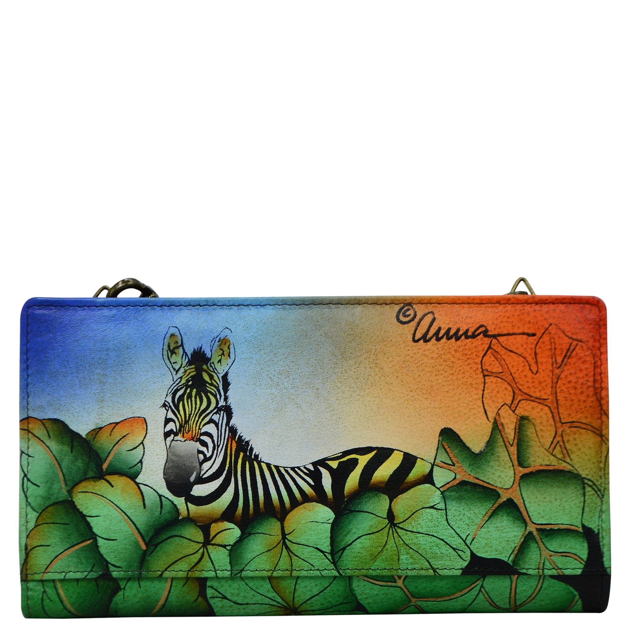 Bi-Fold Wallet With Strap - 1856