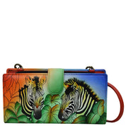 Zebra Safari Bi-Fold Wallet With Strap - 1856