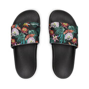 Island Escape Black Slide Sandals