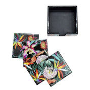 Set of 4 Wooden Printed Square Coasters (Revive Collection) - 25000-B