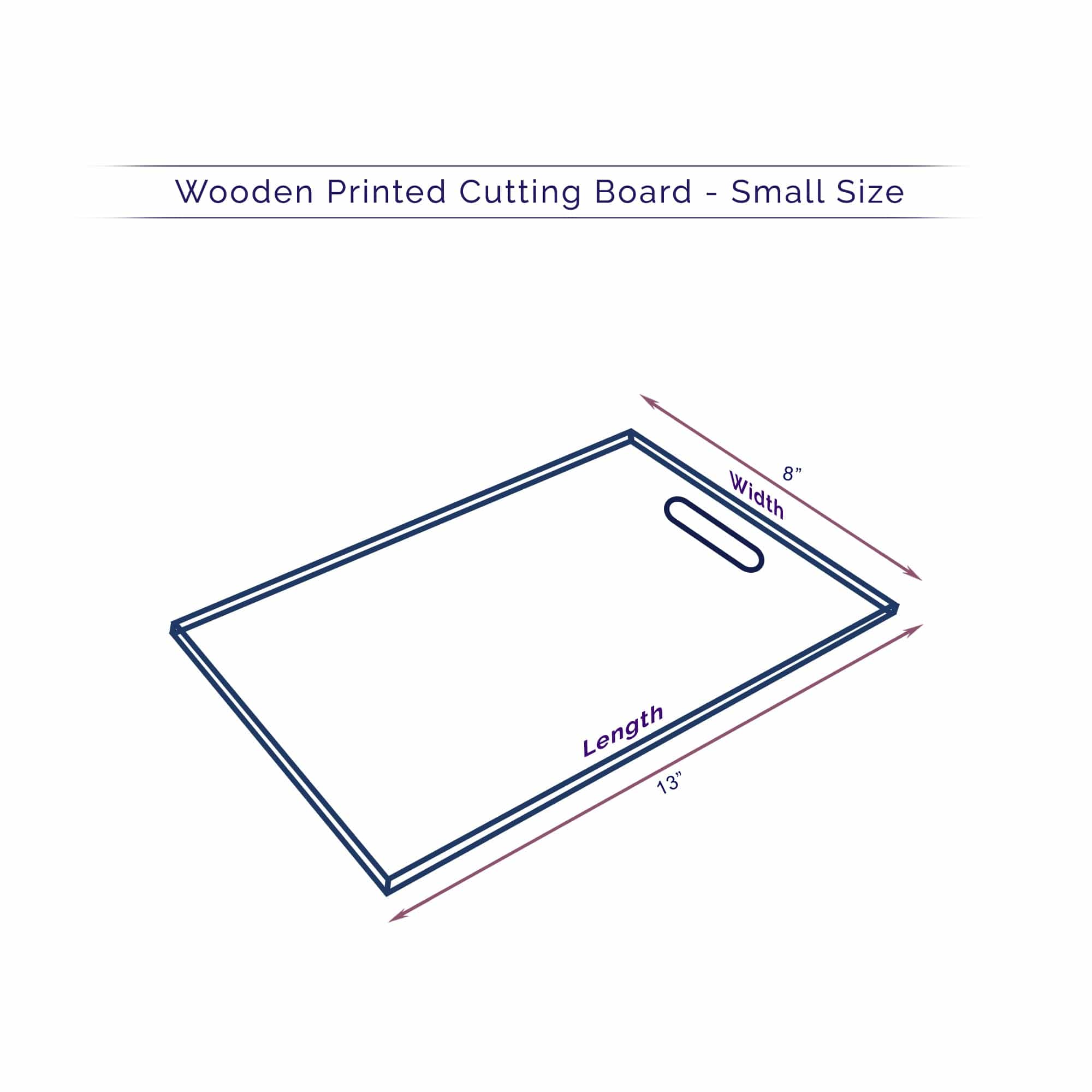 Wooden Printed Cutting Board (Revive Collection) - 25002-B