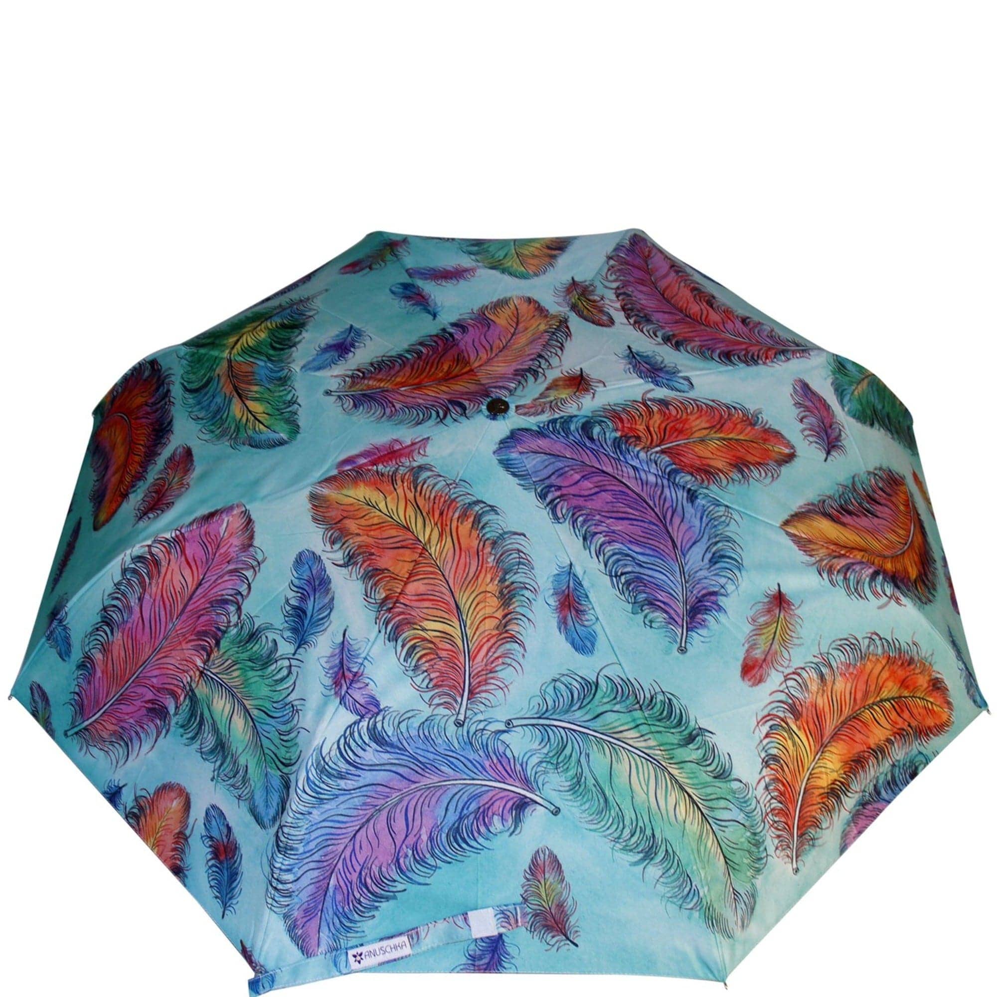 Floating feathers Auto Open/ Close Printed Umbrella - 3100