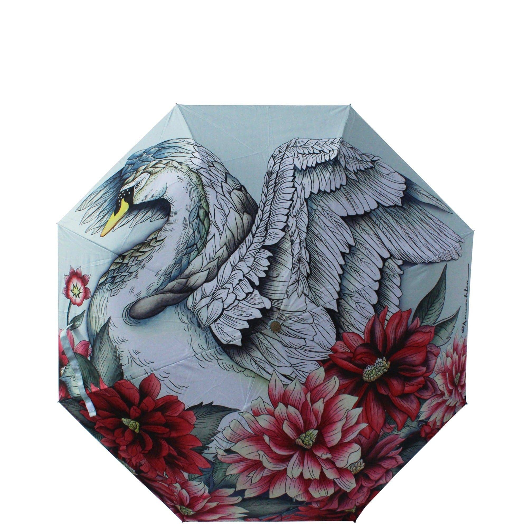 Swan Song Auto Open/ Close Printed Umbrella - 3100