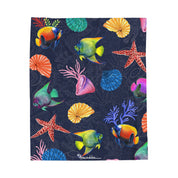 Mystical Reef Velveteen Plush Blanket